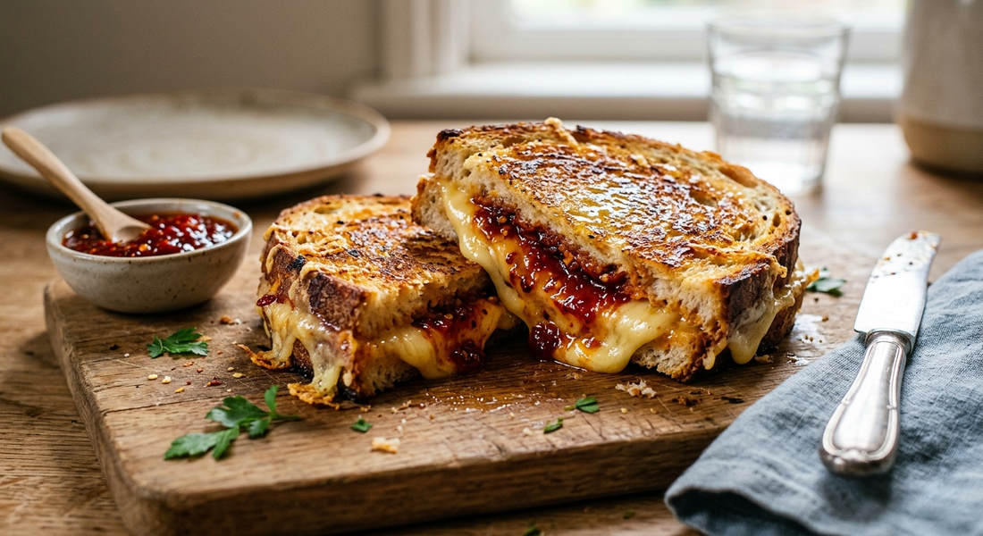 Chilli Jam Grilled Cheese Toastie Recipe
